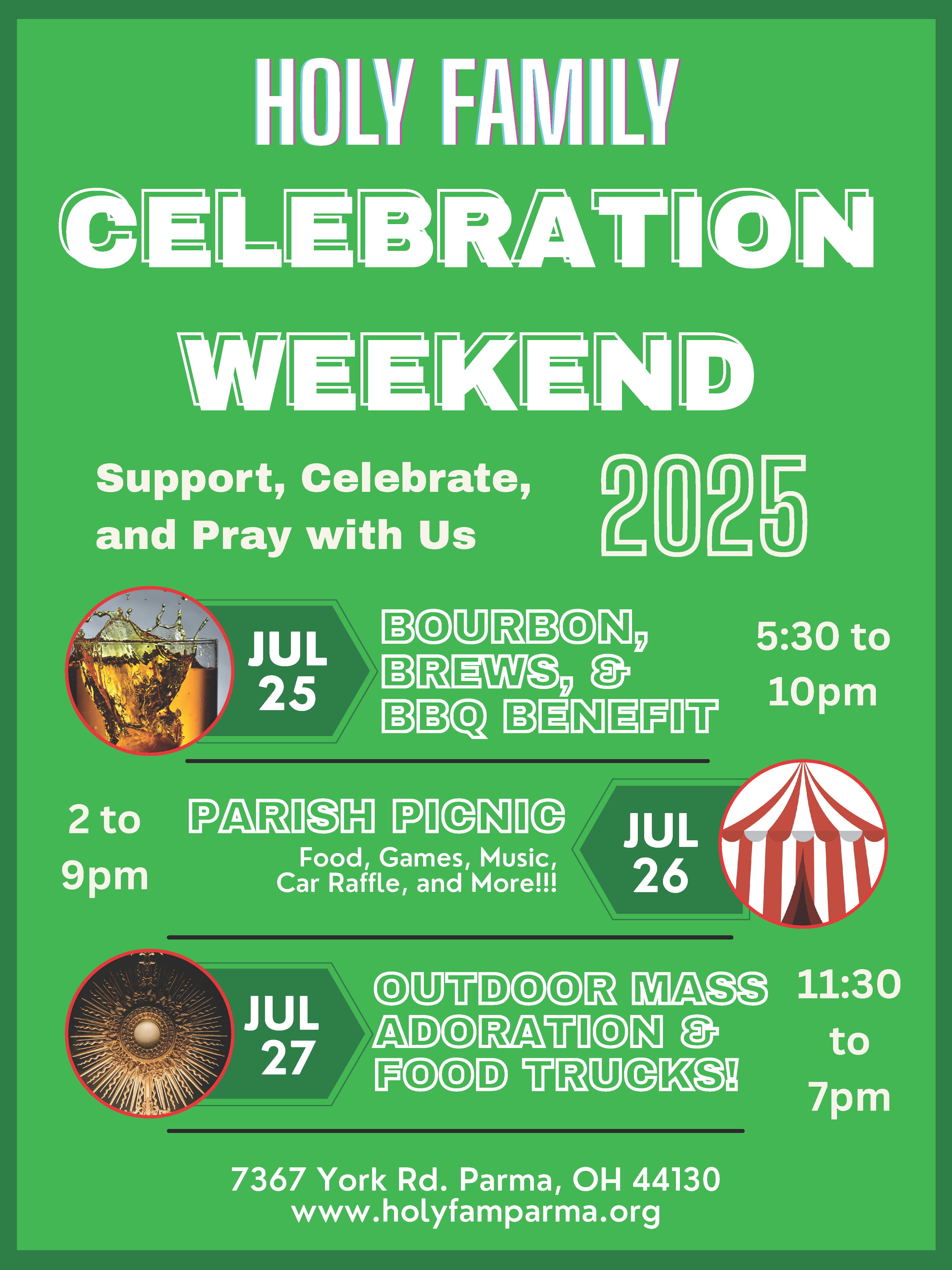 Holy Family Celebration Weekend – Save the Date.5.10